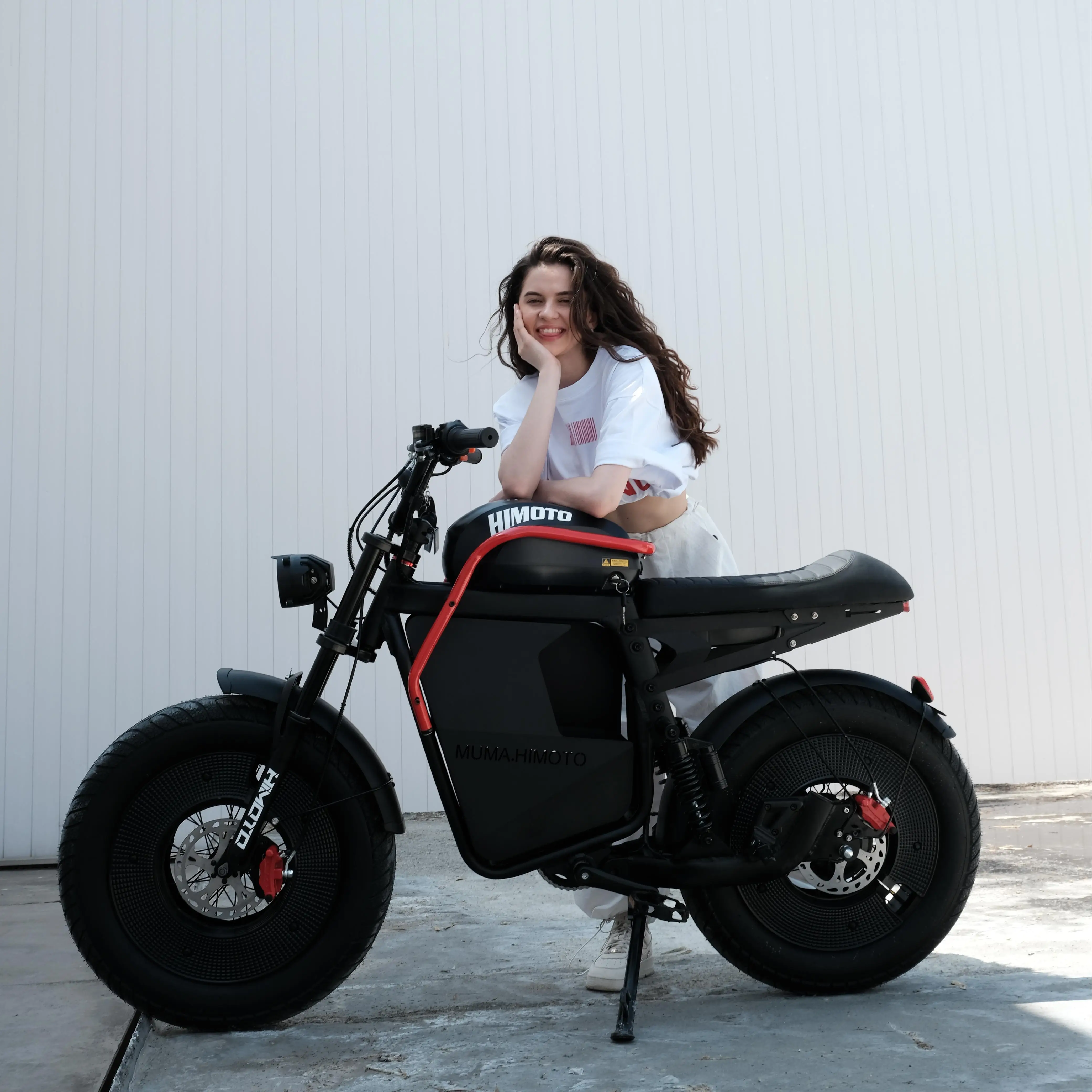 

48V Hybrid Off Road Electric Bike Air Suspension LED Light Big Wheel Adult E-Bike