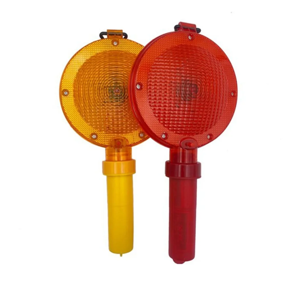 Waterproof Handheld LED Barricade Light Strobe Function with Hanging Ring Traffic Safety Light High Visibility LED Light Source