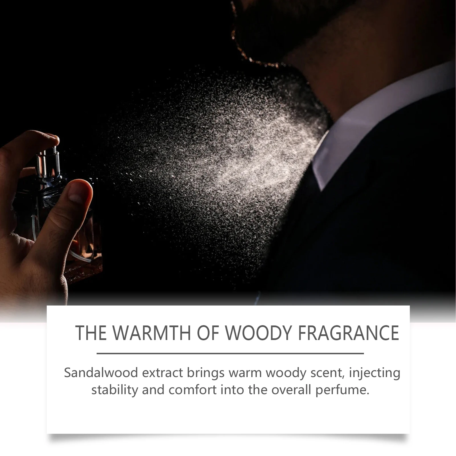 Woda perfumowana z drewna kakaowego dla mężczyzn, perfumy Homme Cologne do intymnego partnera, długotrwałe perfumy, trwały zapach