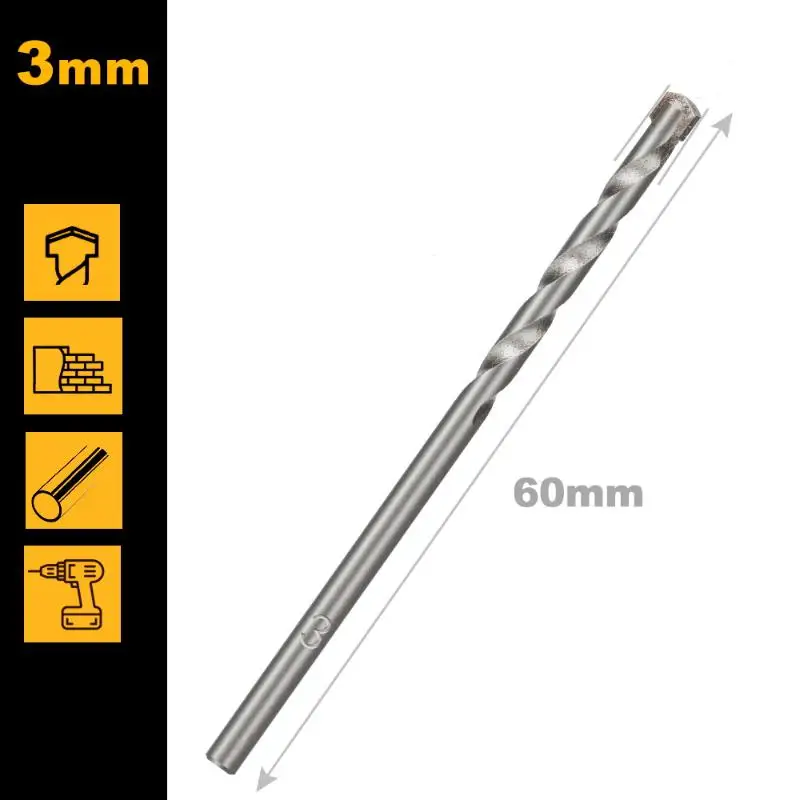 For Drilling Concrete Brick Tile Home Renovation Heavy Duty Masonry Drill Bit Set Ultra Hard Tip Assorted Sizes