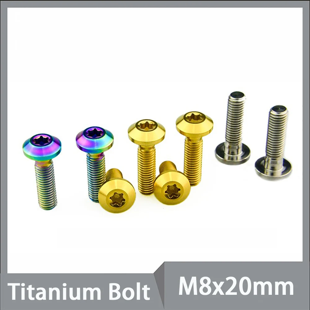 

1pcs Titanium Bolt M8x20mm Allen Key Head Screw for Bicycle Motorcycle Brake