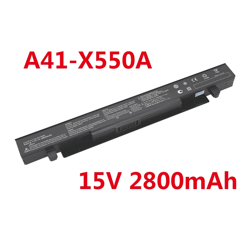 Laptop Battery A41-X550A 15V 2800mAh 4Cells For Asus A41-X550 A450 A550 F450 F550 F552 K550 P450 P550 R409 R510 X450 X550CA