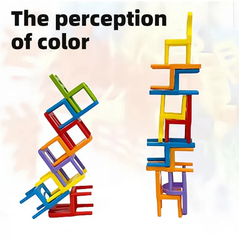 Stacking Chairs, Educational Toys, Building Blocks Stacking Chairs, Parent-Child Gathering Interactive Stress Reduction Toys