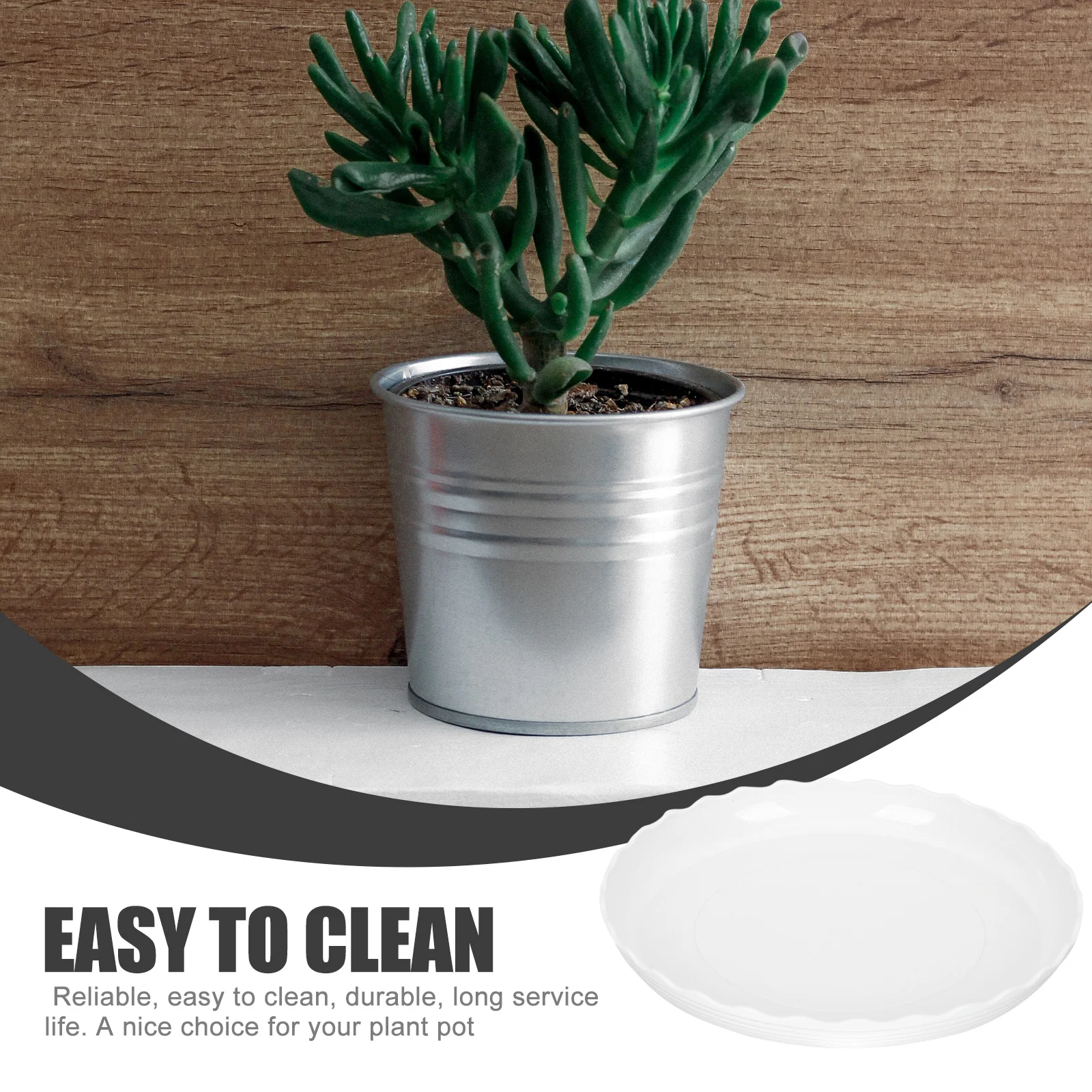 

12pcs Round Trays Plastic Plant Saucer Drip Round Flowerpot Base Tray For Garden Bonsai Potted Plants Water Holder Base