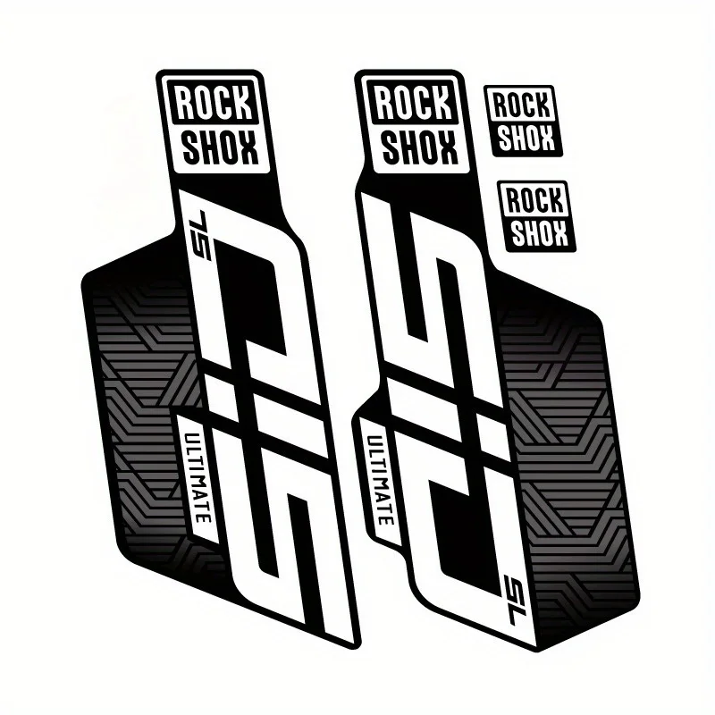 4 unids/set Cool RockShox SID pegatina, apta para personalización de billetera, unidades USB, calendarios y cajas artesanales