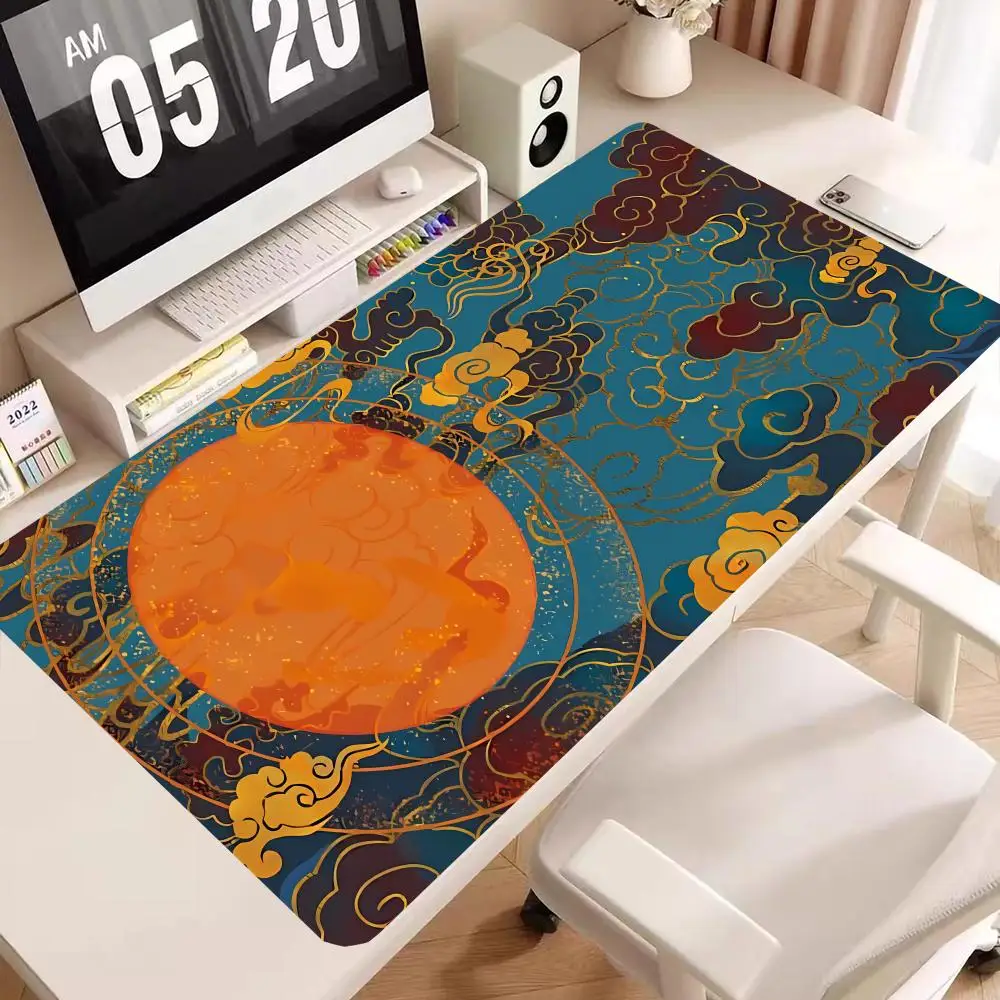 

Cloud Pattern Chasing the Moon Mouse Pad Ink Wash Style Mouse Pad