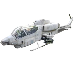 700-rozmiar AH-1W ARF Cobra Navy RC Helicopter Skala kadłuba z mechaniczną powłoką z włókna szklanego