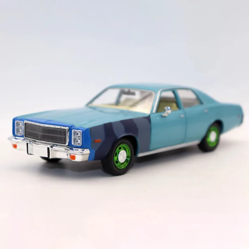 Modèle de voiture de Simulation en alliage Plymouth Hunter's 1977 moulé sous pression, échelle 1/24, Collection statique, jouets de vacances décorés, cadeau Souvenir