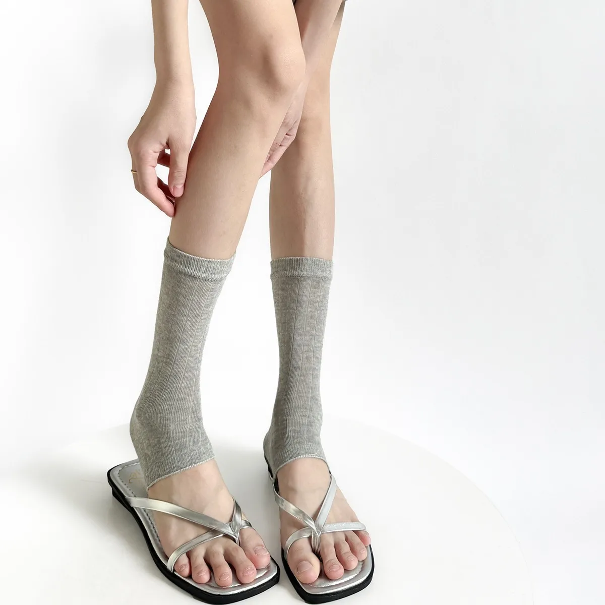 Summer Thin Leg Warmers Solid Color Fashion Stockings Basic Women Leg Warmers Japanese Simple Long Cotton Thin Girls Knee Socks