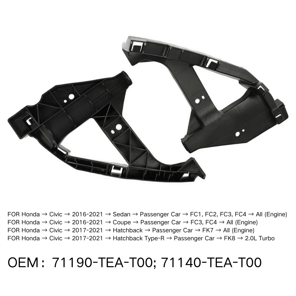 Soporte de Montaje para Faro Delantero de Automóvil PARA Honda Civic 2016-2021 Sedán Coupé Hatchback Tipo-R Automóvil de Pasajeros FC1 FC2 FC3 FC4 71190-TEA-T00
