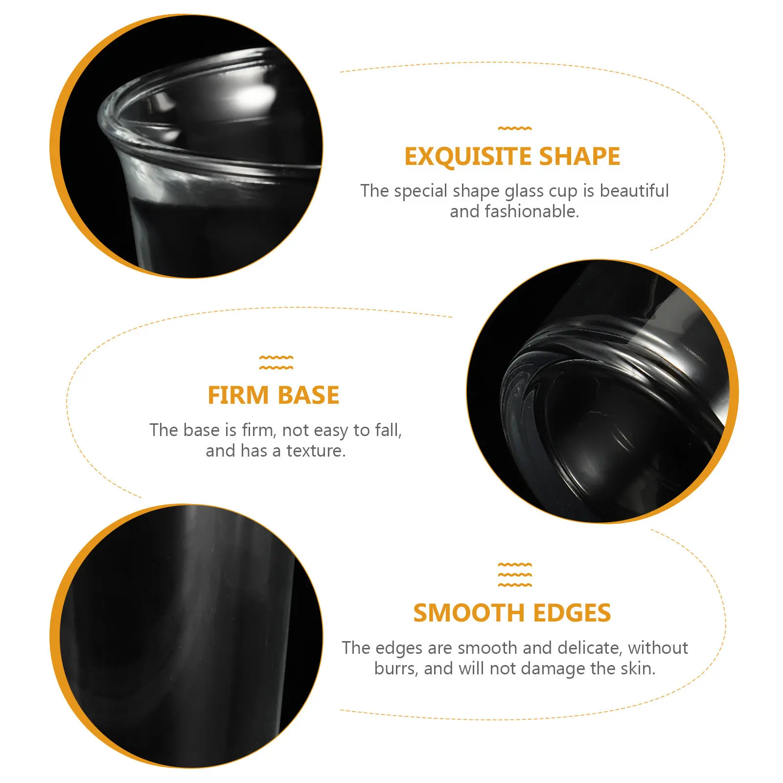 

Набор из 2 прозрачных стеклянных кружек для кофе: красивые стаканы для эспрессо, латте-арта, молока и горячих напитков