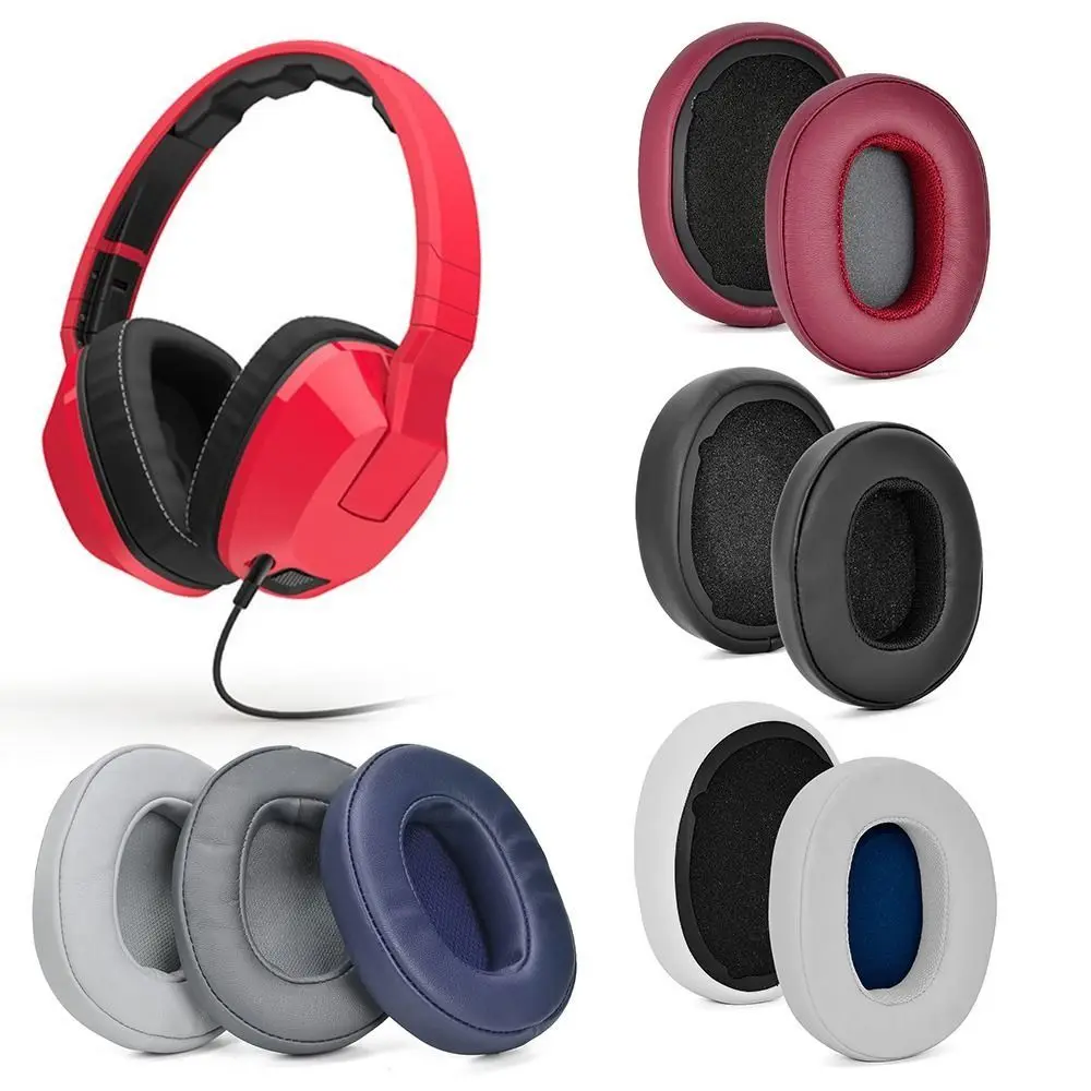Almohadillas de cuero proteico para los oídos, repuesto de esponja, almohadillas para los oídos, orejeras para Skullcandy Crusher inalámbrico/Crusher ANC/Hesh3