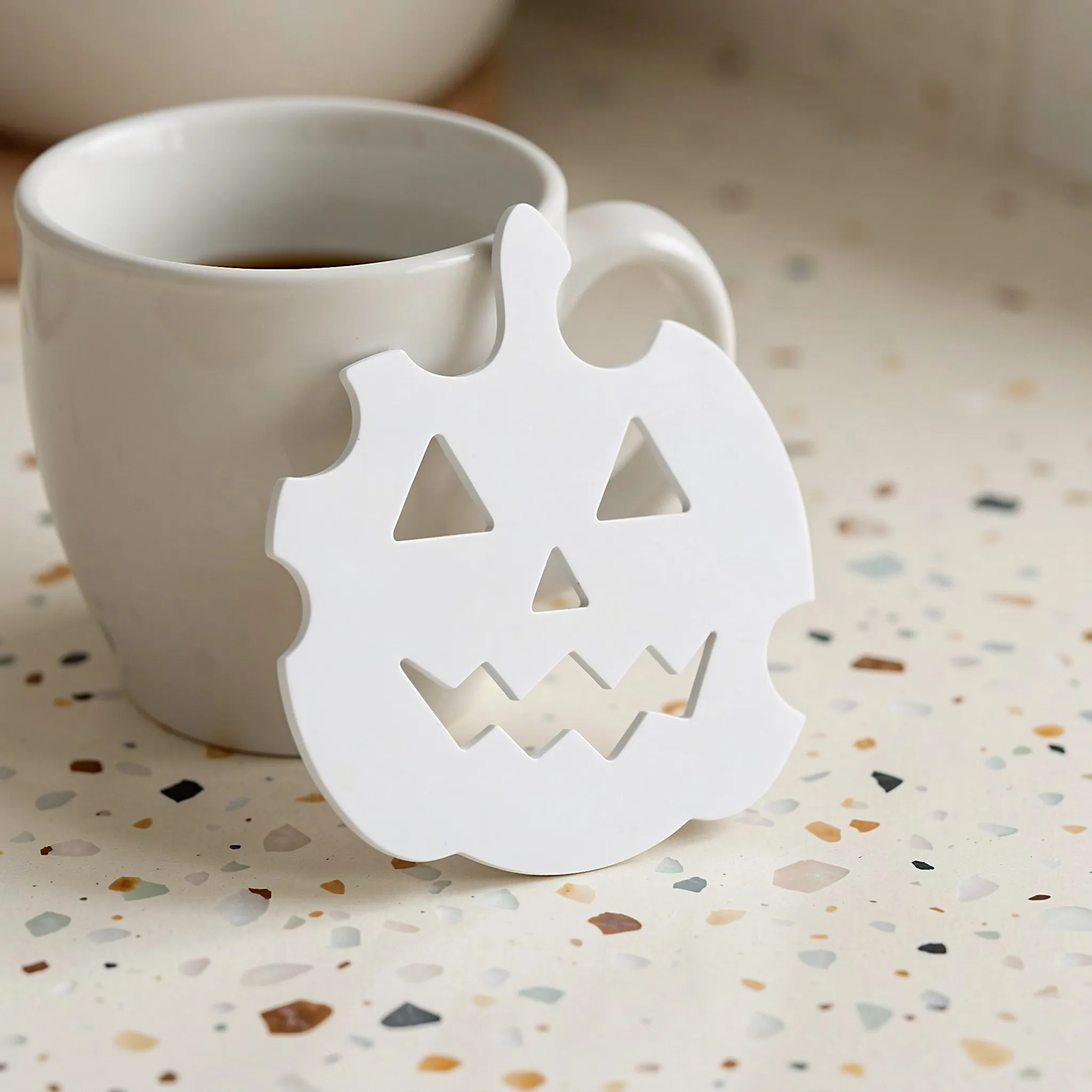 White Pumpkin Nail Display Stand Manicure Photo Props Nail Art Backdrop Board Social Media Fall Pumpkin Decorative Background
