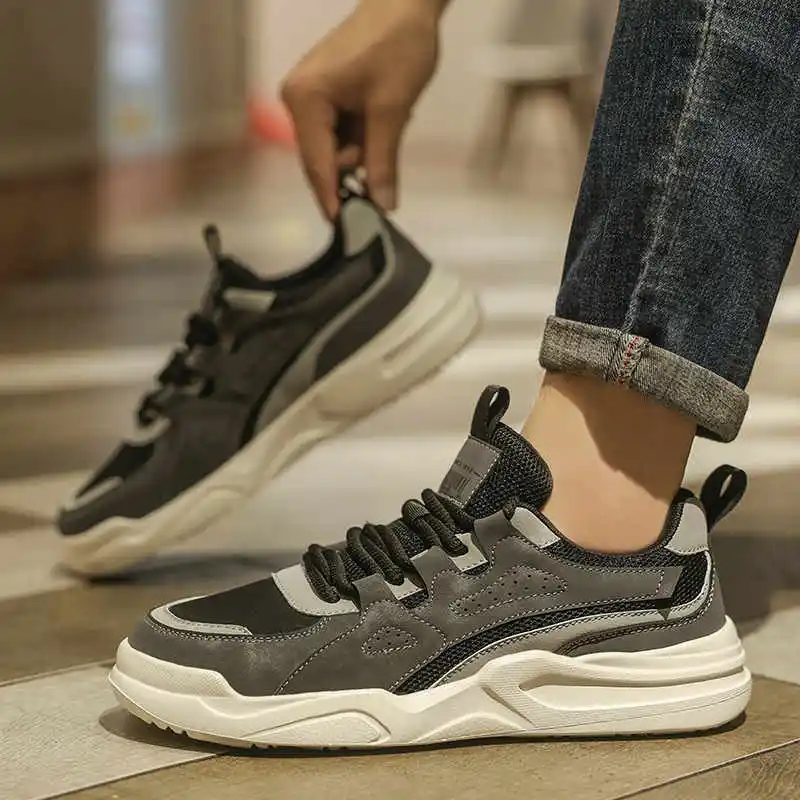 Zapatos planos de plataforma para primavera y otoño para hombre, zapatillas altas 44, botas deportivas para hombre, venta al por mayor para revender Premium Luxe, oferta baja con estilo