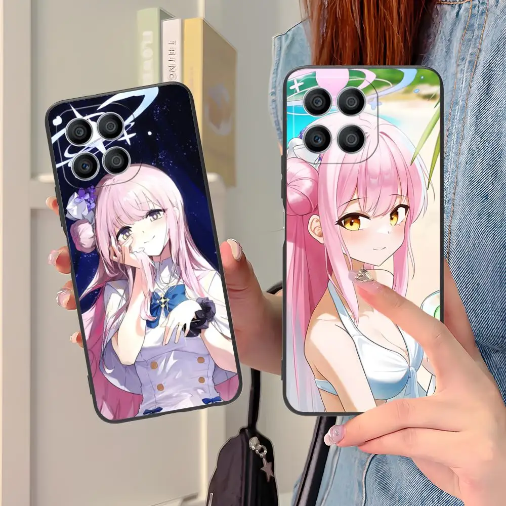 

Blue Archive Misono Mika Phone Case for Honor 90 80 70 60 50 30 20 10 9 8 7 Pro S SE Lite 5G Colorful Printing Cover Cellphones