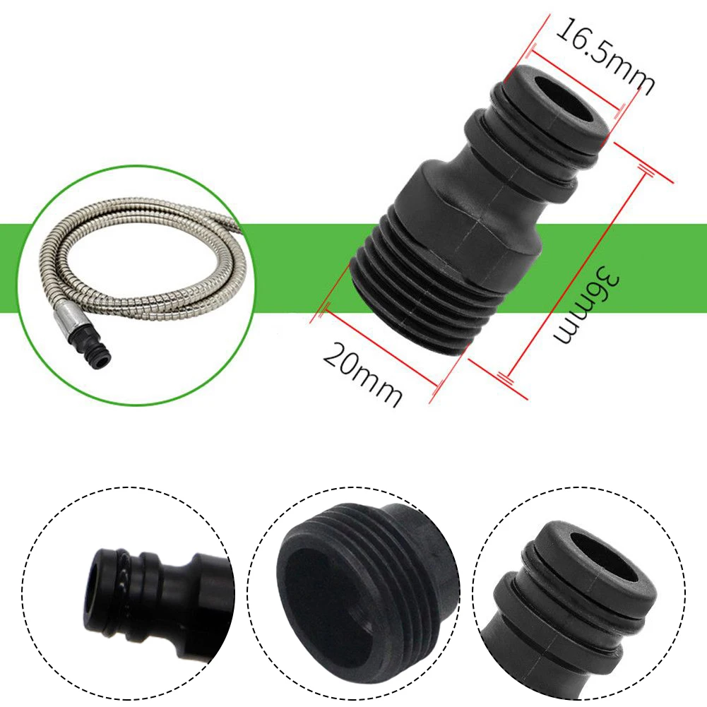 5PC 1/2 For BSP External Threaded Adapter for Garden Hose to Faucet Connection with Quick Coupling Feature for Water System Use