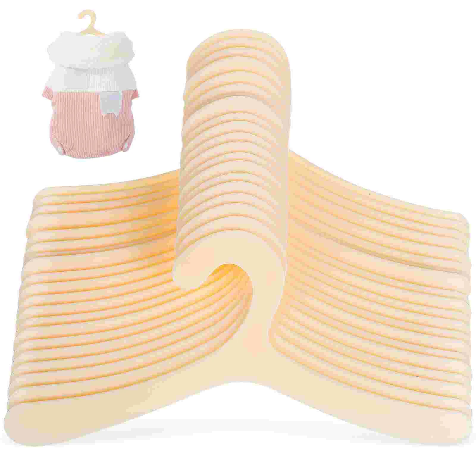

40 Pcs Pet Hanger Clothes for Small Dog Hangers Plastic Hanging Racks Fold Cat Drying Baby Pants