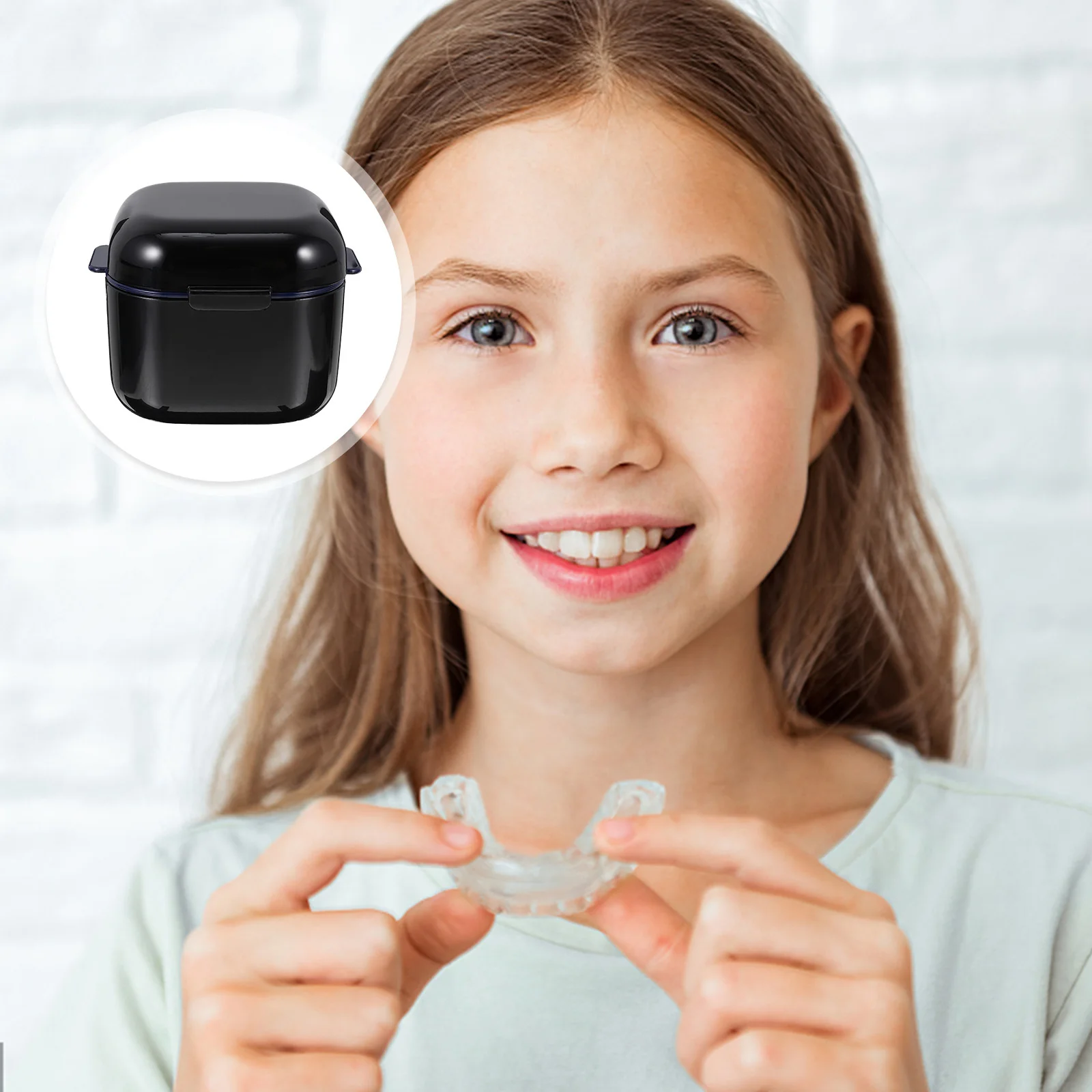 교정기 케이스 치과 용품 틀니 보관함 마우스 가드 홀더 여행용 컵 교정기 보관용 주얼리 가벼운 부드러운