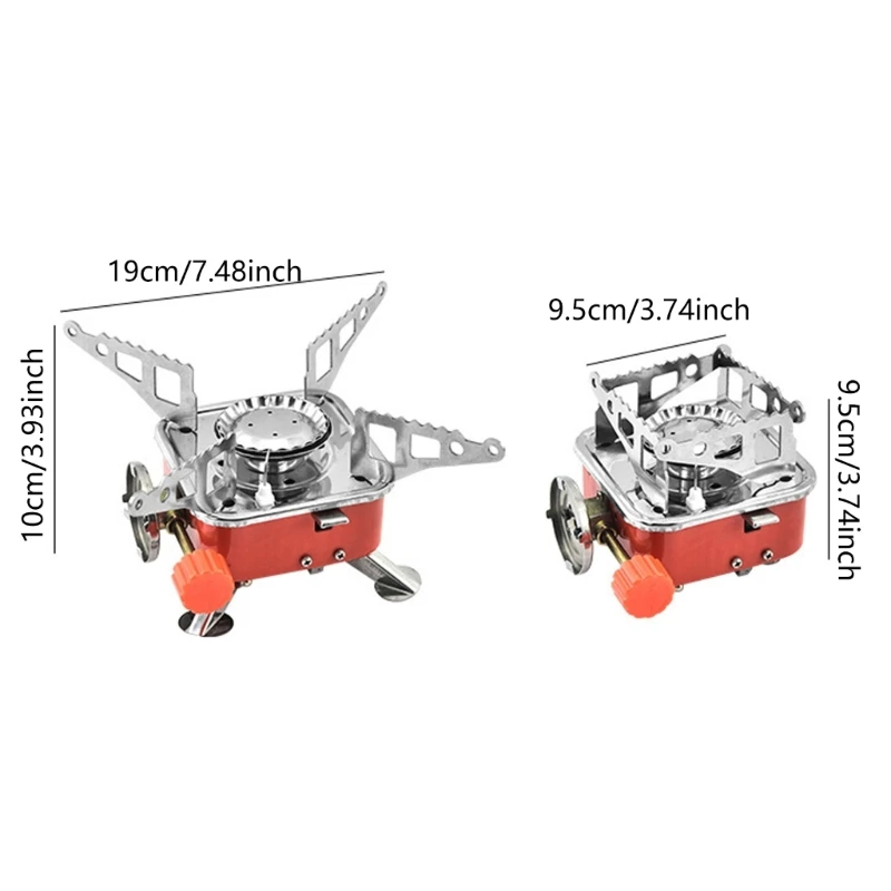 YD61 ガスバーナー調理ストーブブタンストーブミニスクエアクックトップキャンプハイキング用