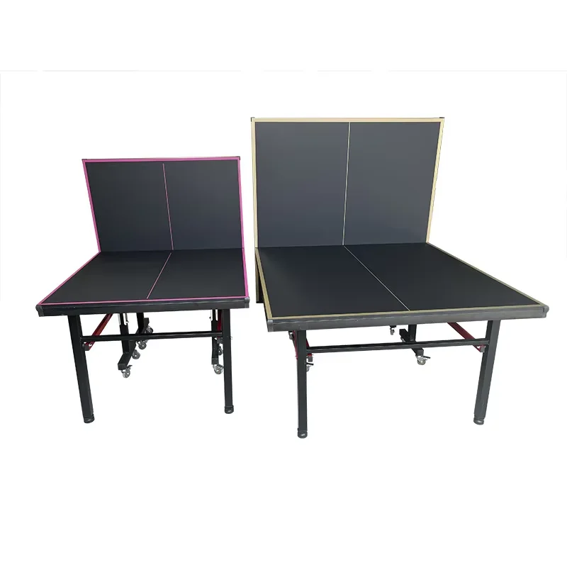 

Small Household Table Tennis Table Indoor Foldable Wheeled Mobile Board Excimer Skin-Sensitive Top Sports Pingpong Table