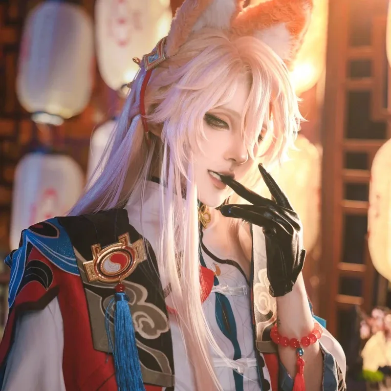2025 yiyi Game Honkai: Star Rail Jiaoqiu Cosplay Costume Wig Tail Anime Ancient Chinese Style Character Party Roleplay Comic Con