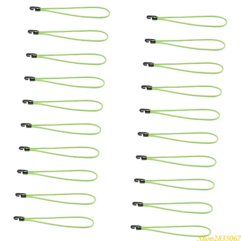 20pcs Industrial Elastics Hook Cord สำหรับการรักษาแบนเนอร์สุทธิอุปกรณ์กลางแจ้ง 831f