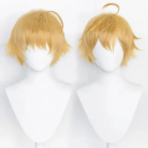 Game Genshin Impact Thoma Cosplay Peruk Tredimensionell Fluffig Design Gyllene Värmebeständig Syntetisk Peruk 10 best sales Genshin Impact-cosplay - №6