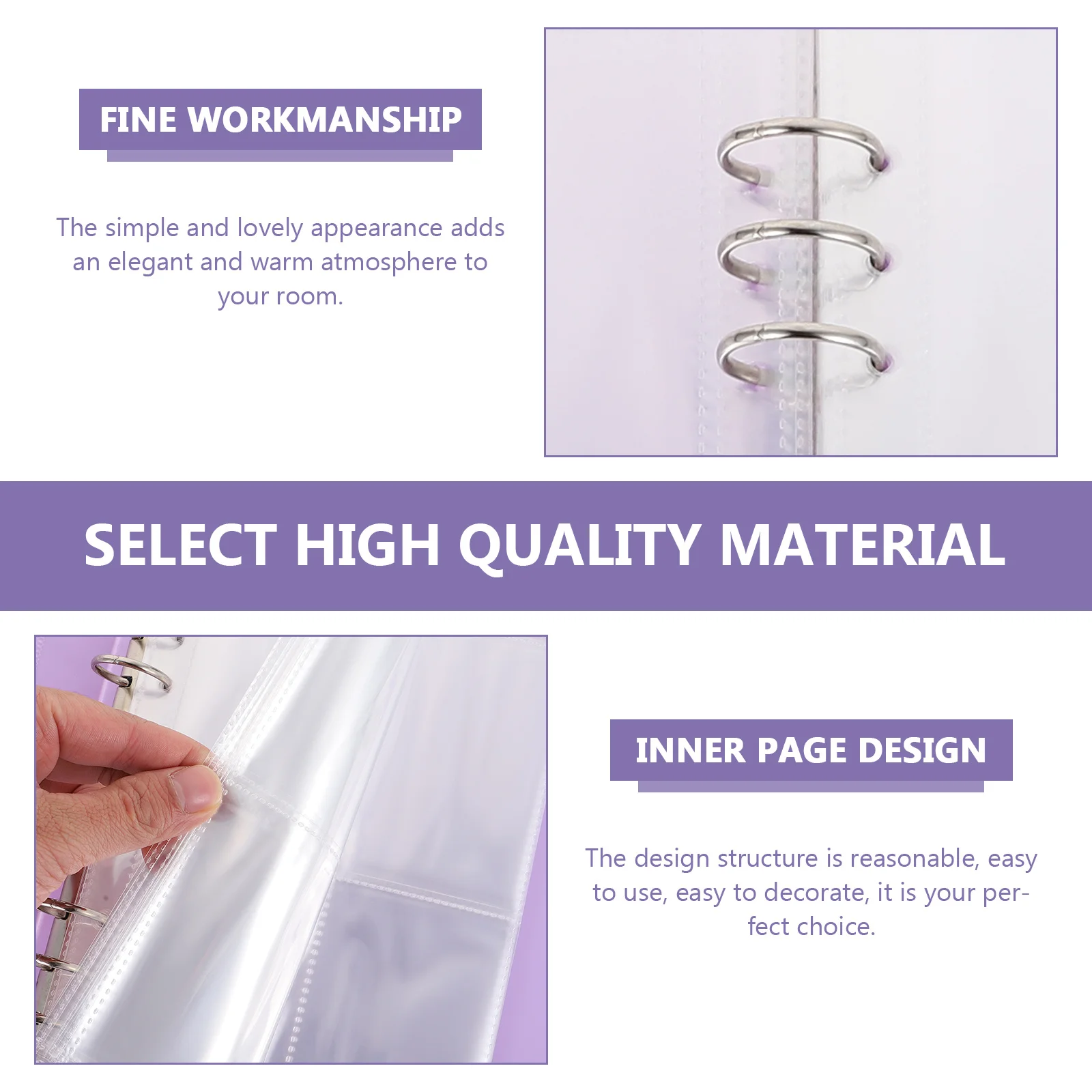 Portable Photo Album Multi-Functional Tickets Storage Book for Pictures and Cards Compact Design Ideal Gift Certificate