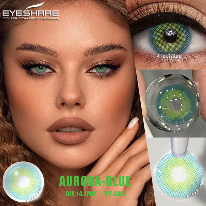 EYESHARE 1 Pair Color Contact Lenses for Eyes Blue Contact Lenses Brown High Quality Natural Contact Lenses Cosmetic Gray Pupils