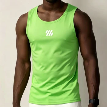 Men's Running Vest Summer Quick Dry Training Tanktop Workout Gym Singlets Fitness Tops Sleeveless Shirt Tee Sport Tank Top Men 3