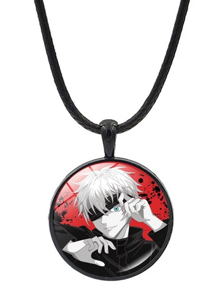 Anime Jujutsu Kaisen Itadori Yuji Satoru Gojo Ryomen Sukuna Cosplay Necklace Delicacy Accessory Gift   Ambitus