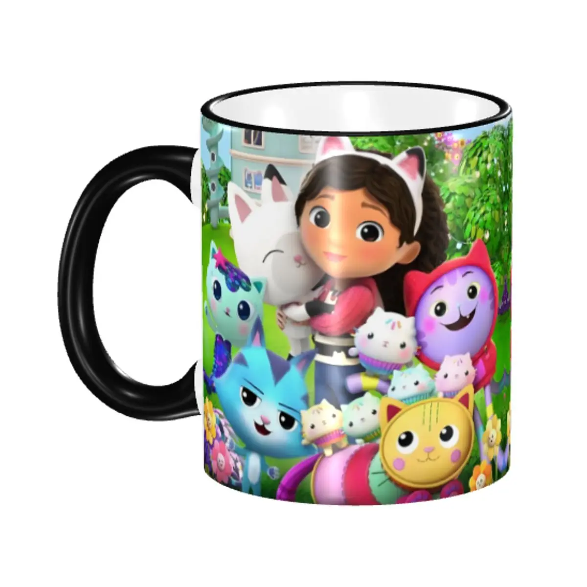 

Customized DIY G-Gabbyes D-Dollhouses Ceramic Mugs Cartoon Cats Animals Coffee Cups Creative Present