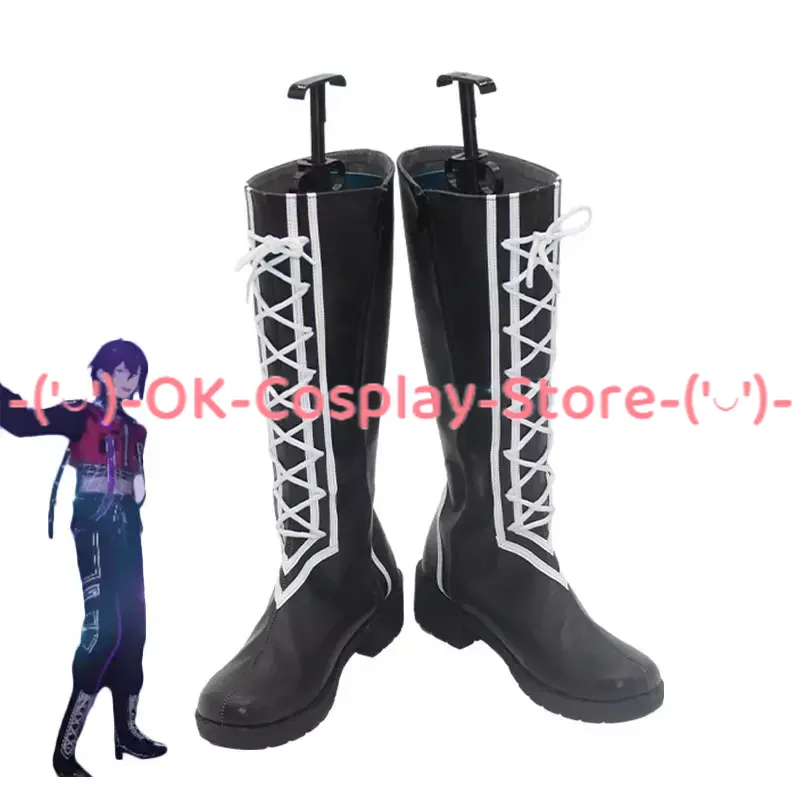 

Game Ensemble Stars Ayase Mayoi Cosplay Shoes PU Leather Shoes Halloween Carnival Boots Props Custom Made