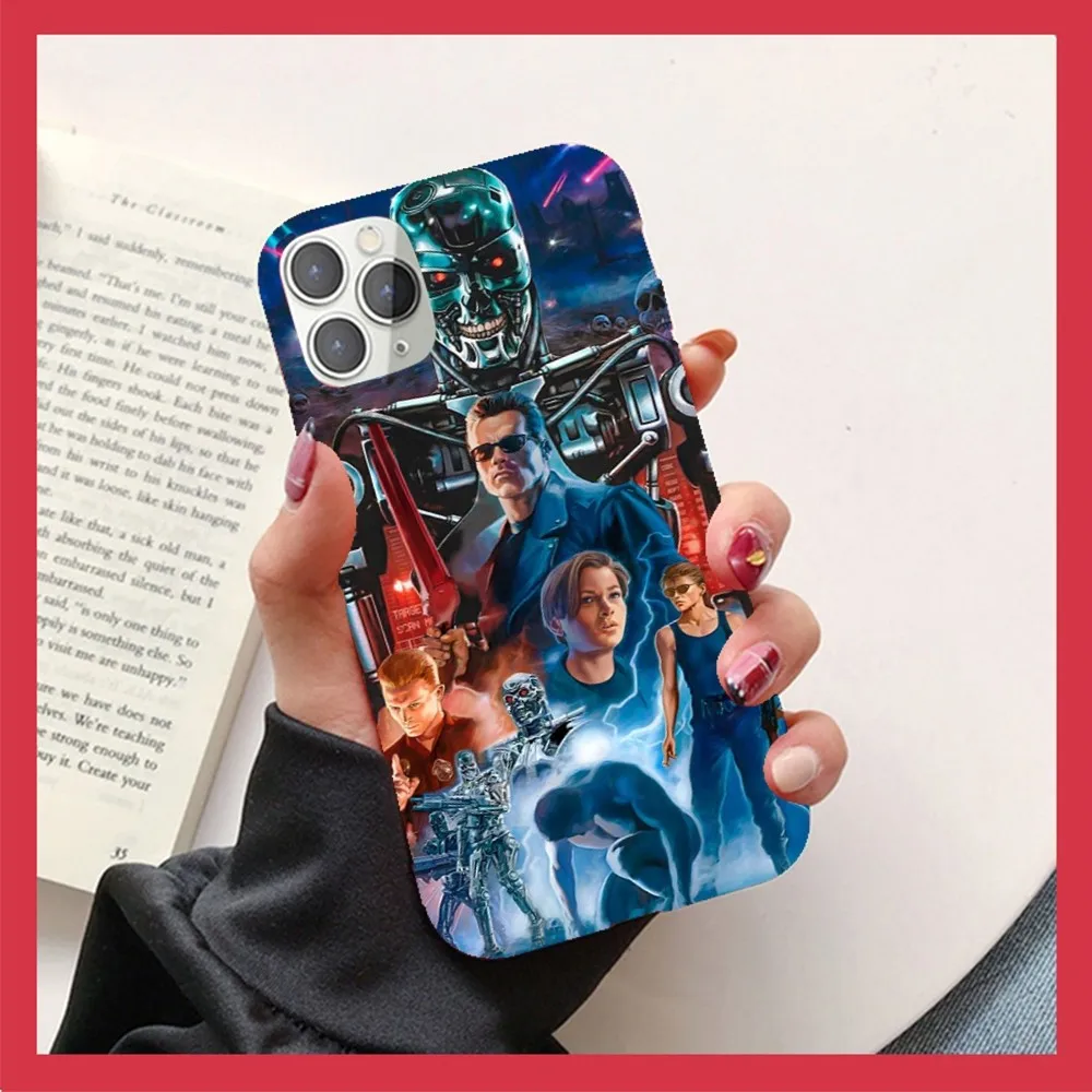 Arnold Schwarzenegger Terminator Phone Case For IPhone 14 11 12 13 Mini Pro Xs Max 8 7 6 6S Plus X XR Solid Candy Color Case