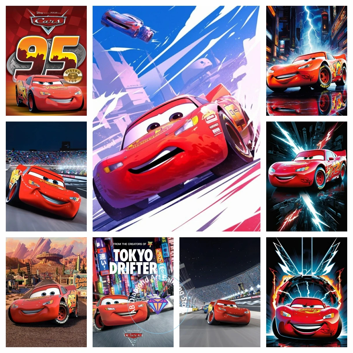 

Cars Disney Animation Movie AB Diamond Painting Kit DIY Diamond Embroidery Cross Stitch Handmade Art Gift Crafts Home Decoration