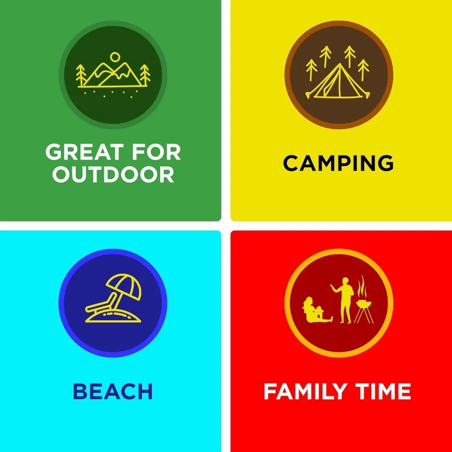 شواية غاز محمولة سوداء مزدوجة 10000 وحدة حرارية بريطانية 275 مربع في مساحة الطبخ، غطاء إشعال مقاوم للرياح مع حرارية مدمجة #5