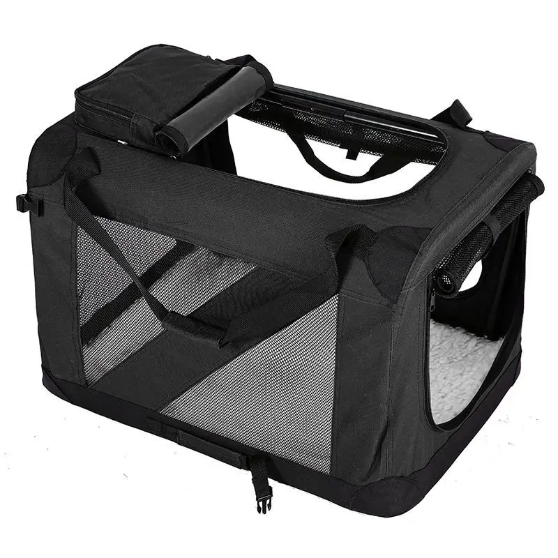 Dog Cage Car Kennel Outing Carrying Bag Pet Luggage Car Travel Cage Cat and Dog Cage Folding Medium and Large Dogs