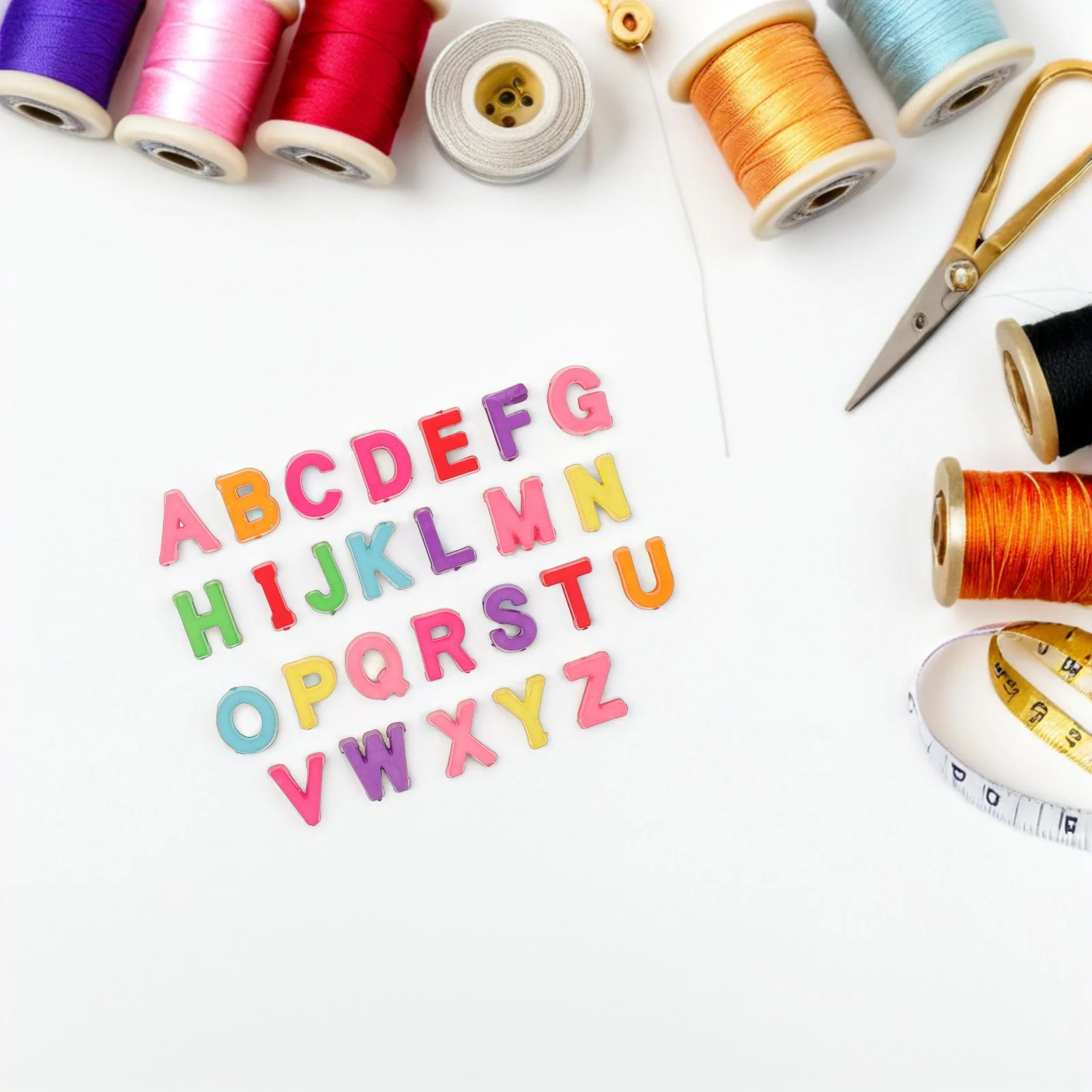 

700Pcs Alphabet Beads Charms A-Z Letter DIY Jewelry Making Bracelets Necklaces Key Chains Craft Supplies Alphabet Beads