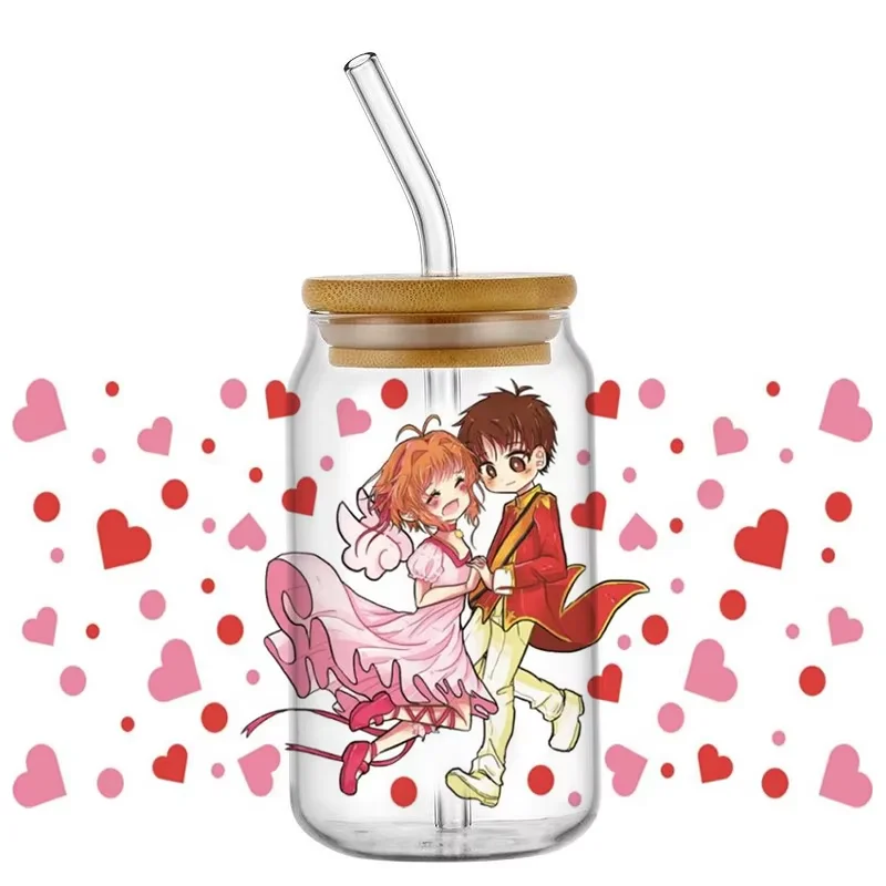 Popular Anime Cardcaptor Sakura designs 16OZ UV DTF Transfer Sticker Waterproof Transfers Decals cup wrap