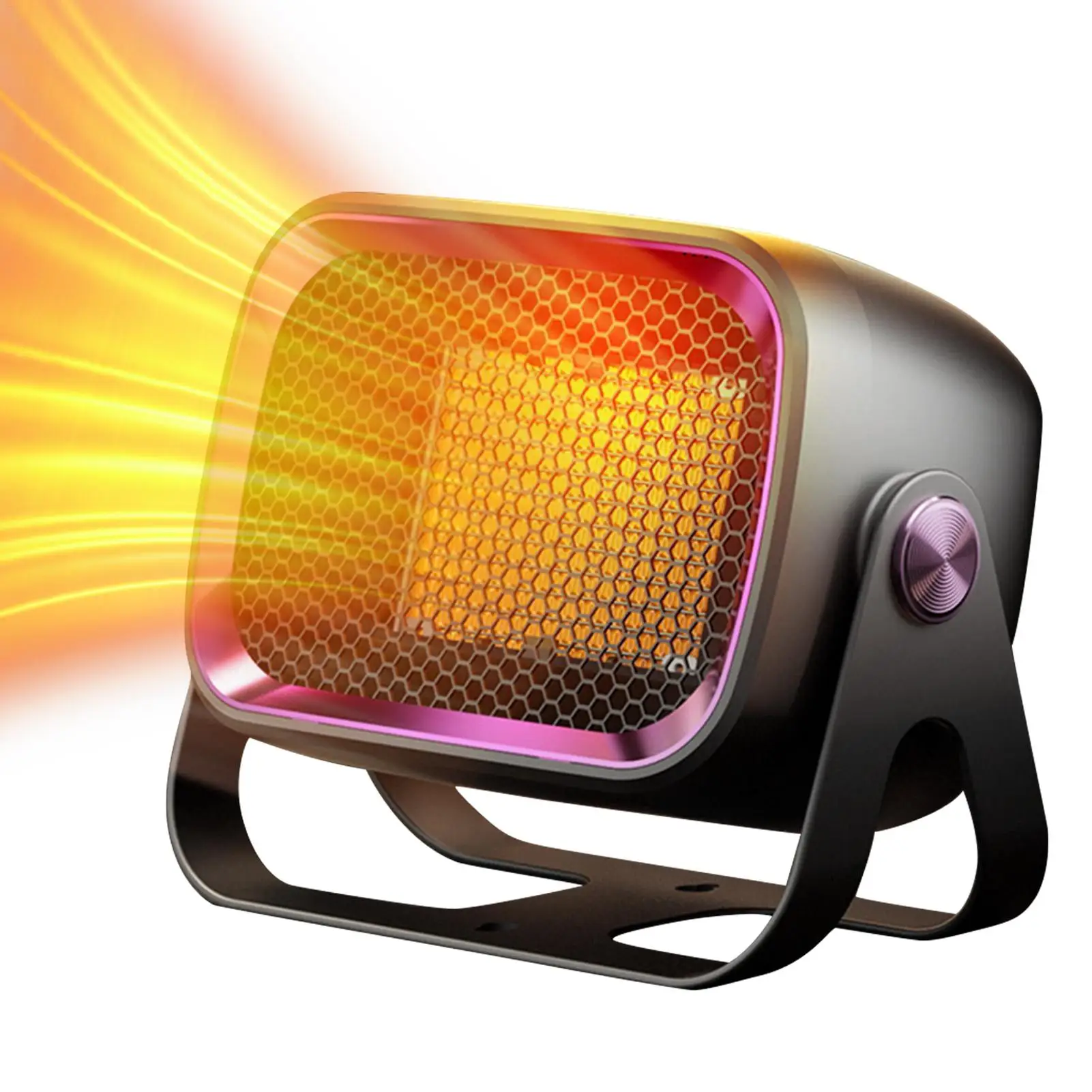 

Small Heater 1200W Ceramic With Tip-Over Overheat Protection Portable Heater Energy Saving Heating Fan For Home Bedroom Living