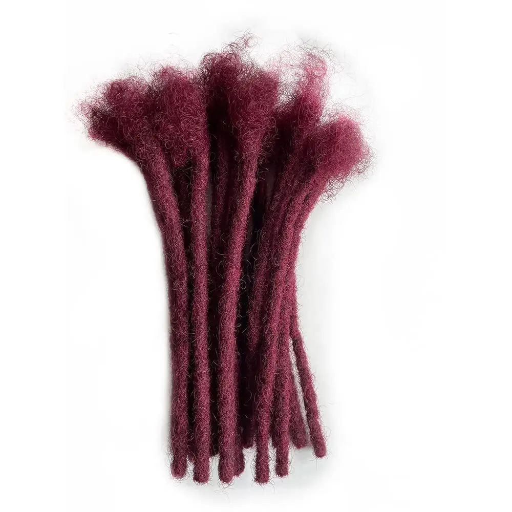 0,4 0,6 0,8 cm Borgoña 100% Extensiones de rastas de cabello humano Extensiones Loc Extensiones de cabello humano Extensiones Loc permanentes Cabello humano