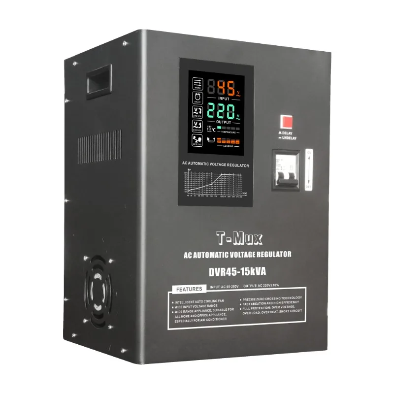 T-Mux DVR45-15KVA Single Phase 45V-280V Automatic Voltage Stabilizer Ac Regulator Power