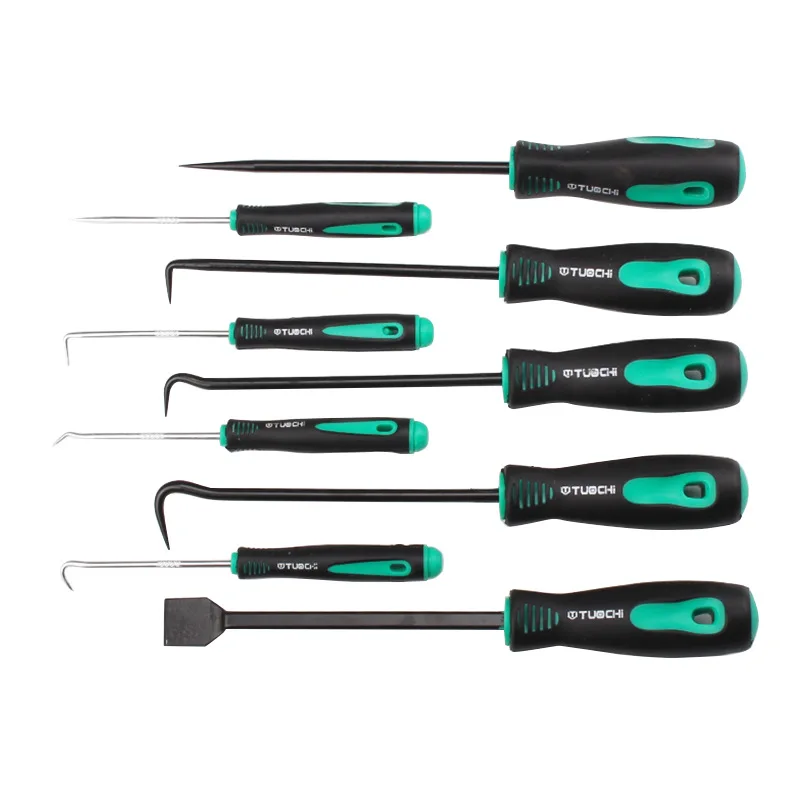 9-piece Set of Seal Ring Hook Screwdriver Disassembly Prying Oil Puller O-ring Removal Tool