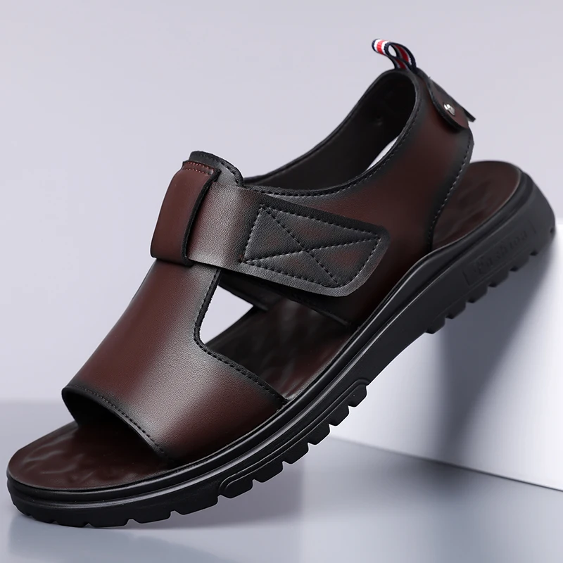 Men's Summer Fashion Sandals Trendy Beach Shoes Thick Bottom Soft Bottom Outdoor Slippers Comfortable Footwear for Men-6189