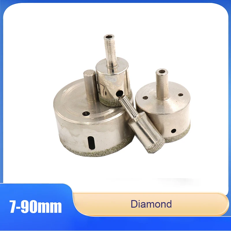 

Diamond Core Drill Bit Cutting Hole Saw, Suitable For Opening Holes In Glass, Marble And Ceramic Tiles. 9-80 mm
