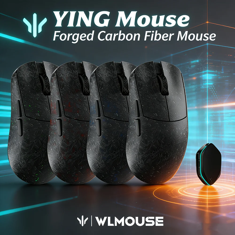 WLMOUSE YING Forged Carbon Fiber Wireless Mouse Gaming Mouse WLMOUSE YING Forged Carbon Fiber Wireless Mouse Gaming Mouse