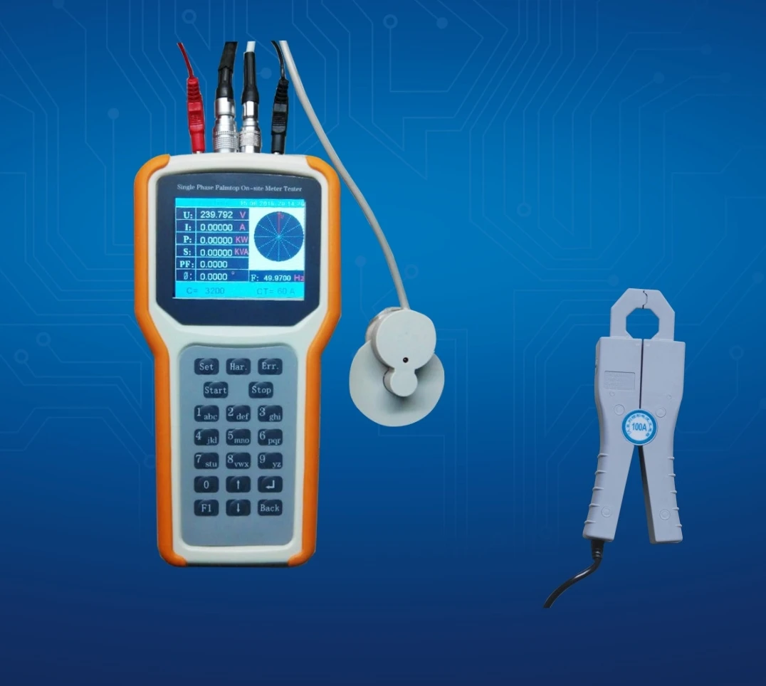 OS-1000 Single Phase On-site Energy Meter Tester with Current Clamp Meter PC Real-time Meter Tester