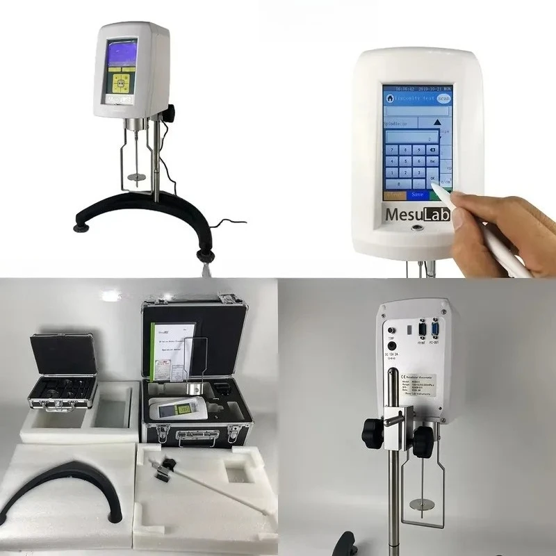 MesuLab CE Certified Digital Rotary Viscometer High Viscosity Determinations for Laboratories 220V 1-Year Warranty