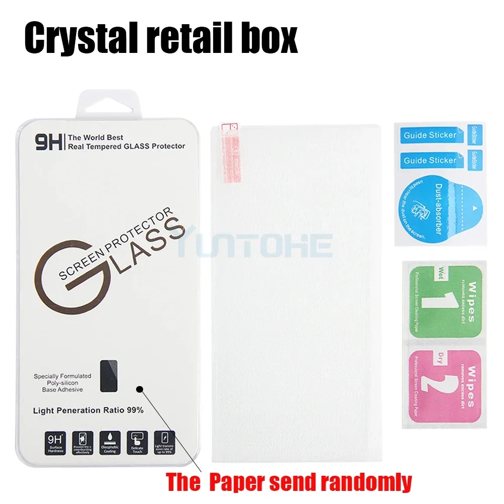 100pcs Tempered Glass for iPhone 15 16 14 13 12 11 Pro XS Max XR X 8 7 6 Plus SE 2020 Screen Protector Film with Retail Box