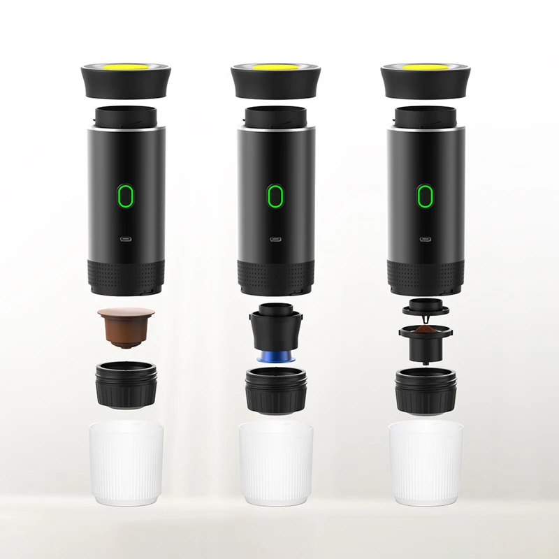 Electric Capsule Ground Coffee Brewer Portable Coffee Maker Machine Coffee Powder 3in1 Capsule Coffee Maker For Travel Office